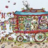 Набор для вышивания Bothy Threads XCT13 Cut Thru Gypsy Wagon (Цыганская кибитка)