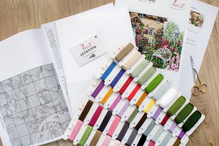 Набор для вышивания Luca-S B2377 Коттеджный сад Набор для вышивания Luca-S B2377 Коттеджный сад