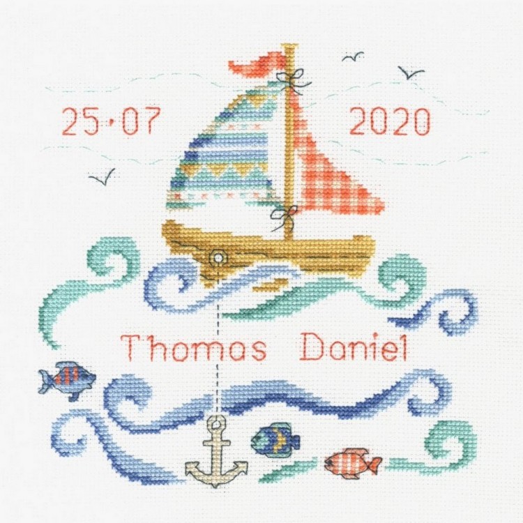 Набор для вышивания DMC BK1877 Sail Boat Baby (Парусник малыша)