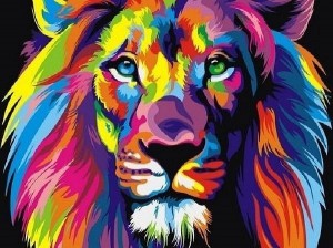Paintboy GX28476 Радужный лев