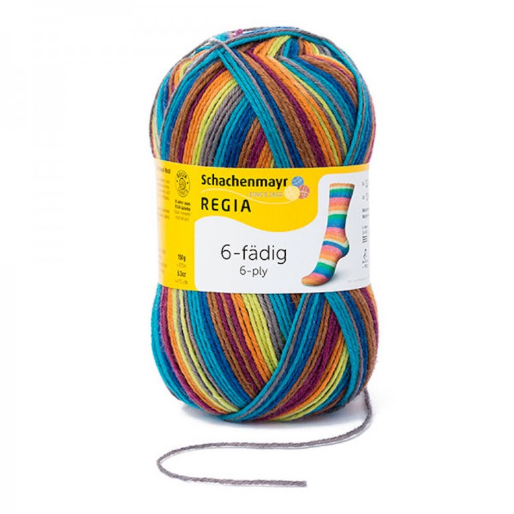 Пряжа для вязания Regia 9801285 Regia 6-fadig Color (Регия 6 ниток Колор)