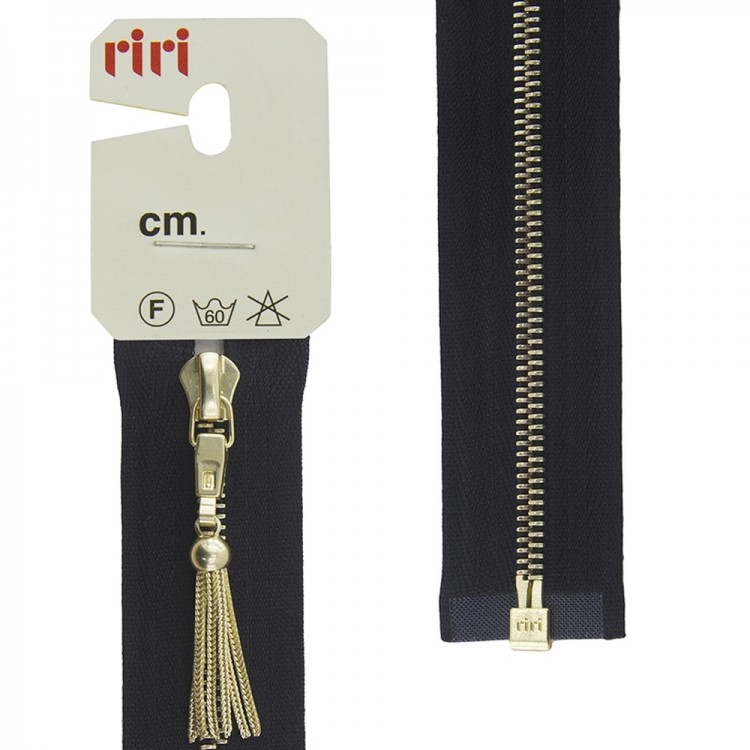 Riri 3003948/60/2110 Молния металлическая, разъемная, 4 мм, 60 см, черный