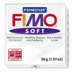 Fimo 8020-0 Полимерная глина Soft белая