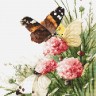 Набор для вышивания LetiStitch 938 Butterflies in the field (Бабочки в поле)