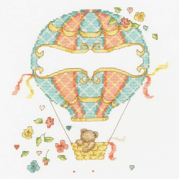 Набор для вышивания DMC BK1878 Balloon Baby (Воздушный шар малыша)