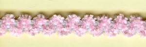 Matsa 1313/19 Резинка декоративная "шенилл", ширина 9.2 мм, цвет розовый