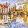 Набор для вышивания Lanarte PN-0216170 Swans of Bruges (Лебеди Брюгге)