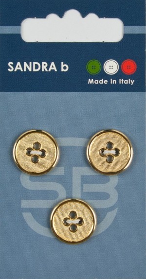 Sandra CARD229 Пуговицы, золотой металлик