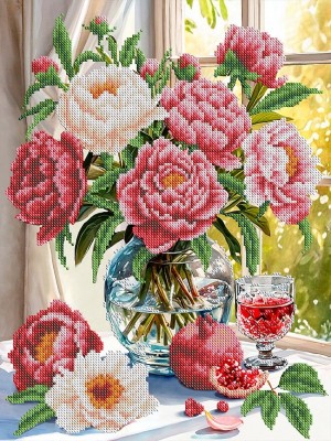 Каролинка КБЦН(Ч) 3077 Пионы с гранатовым соком