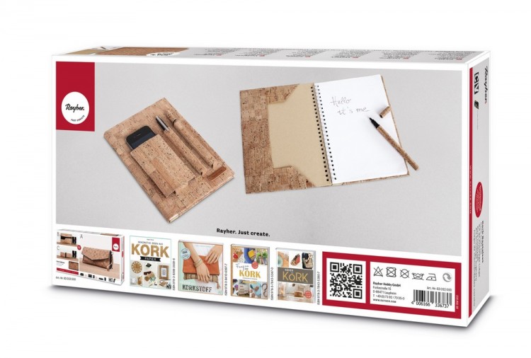 Rayher 63032000 Пробковый набор для изготовления обложки органайзера