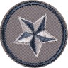 HKM 43114-1 Термоаппликация "Звезда в коричнево-голубом круге"