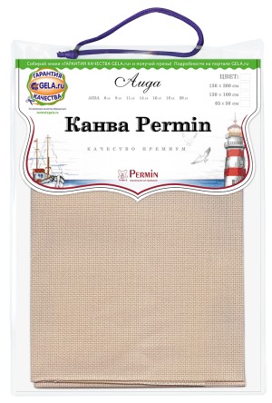 Permin 357/50/205 Канва Aida 14ct - отрез 50 x 65 см