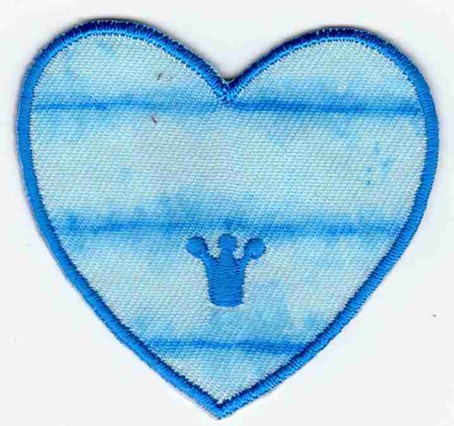 HKM 33324/1SB Термоаппликация "Herz Batikblau"