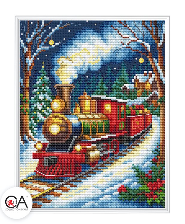 Набор для вышивания Collection D'Art BC8144 Новогодний экспресс