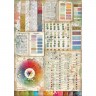 Stamperia DFSA4552 Бумага рисовая "Ателье Pantone"
