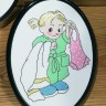Набор для вышивания Permin 12-5768 Ванная - девочка