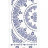 Mr.Painter CD-03 Наклейки переводные для керамики "Голубой орнамент №1"