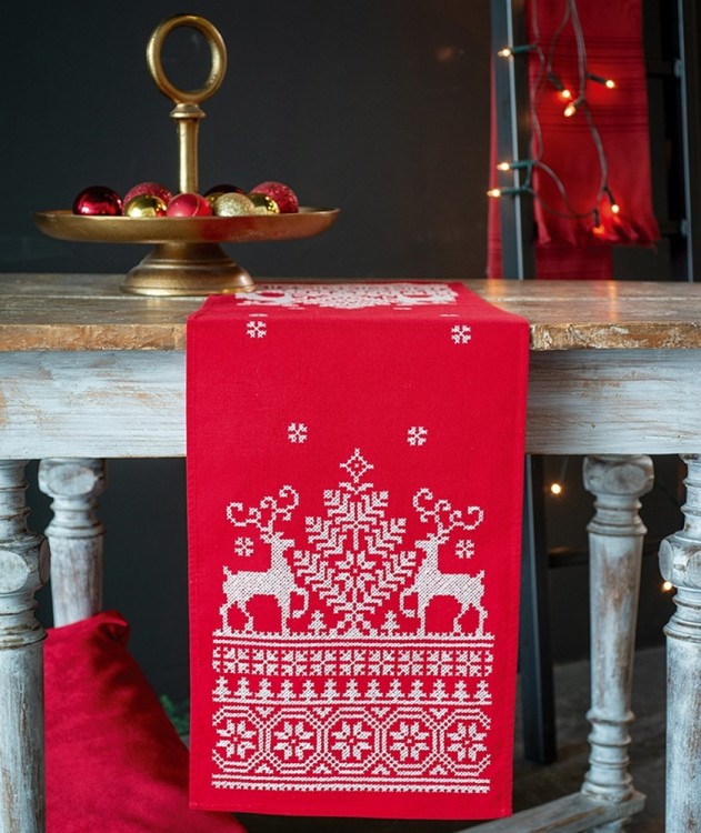Vervaco PN-0144752 Дорожка "Рождественский олень"