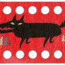 Набор для вышивания РТО CU062 Подушка "Волки и ёлки"
