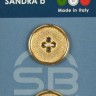 Sandra CARD230 Пуговицы, золотой металлик