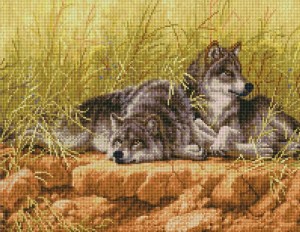 Арт Фея UA490 Волк и волчица