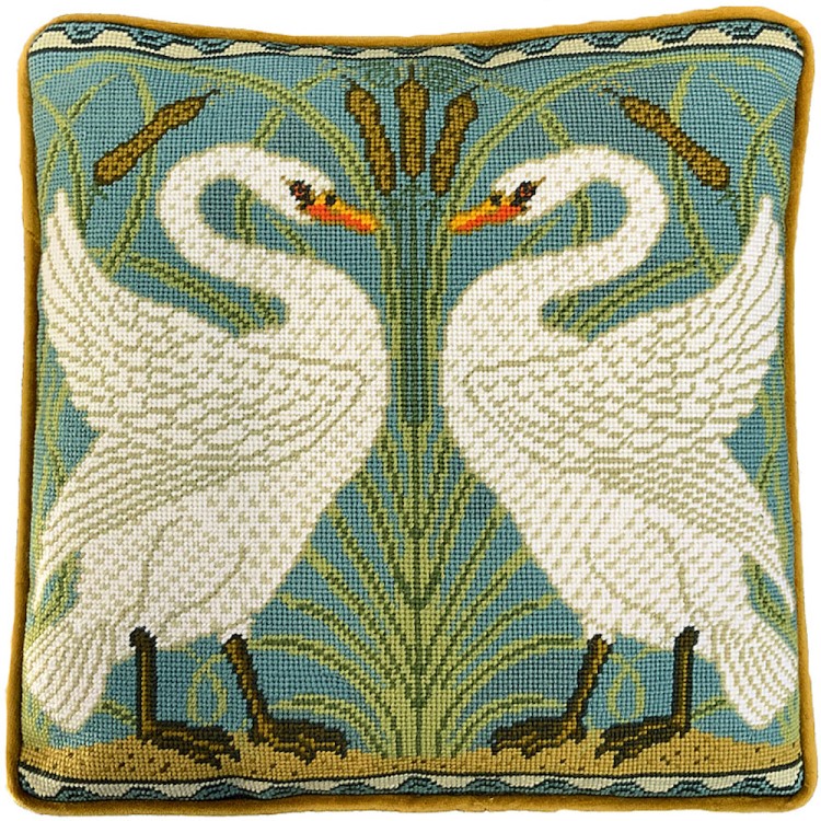 Набор для вышивания Bothy Threads TAC18 Подушка "Swan, Rush And Iris Tapestry"