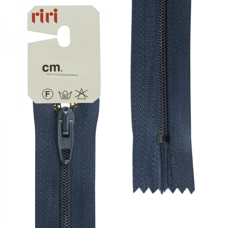 Riri 2518376/18/2647 Молния спираль, неразъемная, 4 мм, 18 см, темно-синий