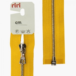 Riri 3000079/70/5339 Молния металлическая, разъемная, на атласной тесьме, 4 мм, 70 см, горчичный