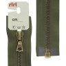 Riri 3523224/60/2827 Молния металлическая, разъемная, 6 мм, 60 см, хаки