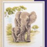 Набор для вышивания Панна J-7208 Мать и дитя. Слоны