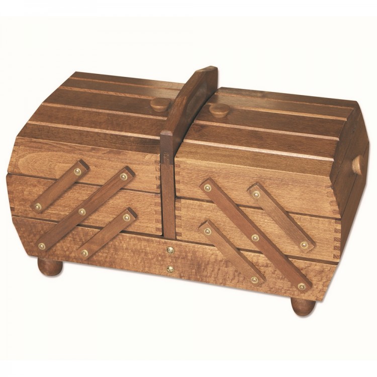 Aumueller 31/248/2 Шкатулка для рукоделия 3-х этажная, бук коричневый