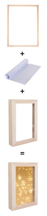 Rayher 64025000 Набор деревянных палочек для крепления пленки с  3D эффектом