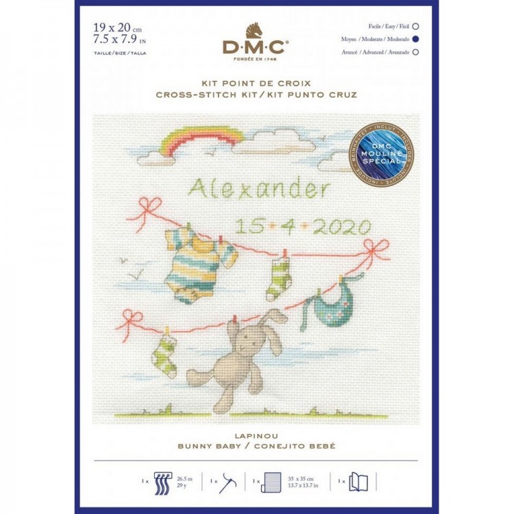 Набор для вышивания DMC BK1880 Bunny Baby (Крольчонок)