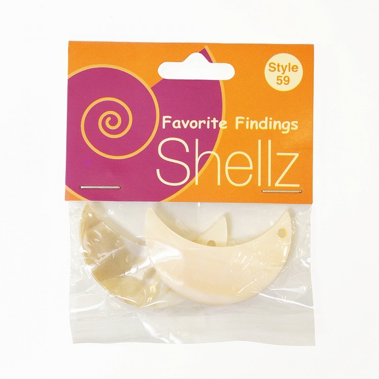 Blumenthal Lansing 1850 00059 Подвеска "Shellz" Natural Half Moon River Shell Dangles