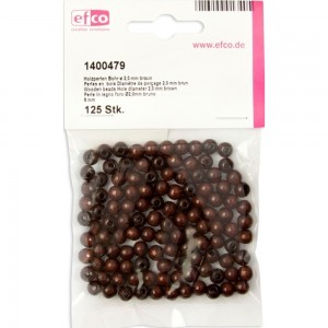 Efco 1400479 Бусины деревянные, 6 мм
