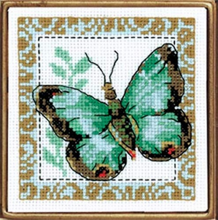 Набор для вышивания Кларт 5-056 Бабочка салатная