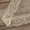 IEMESA 41914/03 Кружево-вышивка на тюле, ширина 55 мм, цвет бежевый