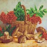 Каролинка ТКБЦ 3051 Корзина с рябиной и грибами