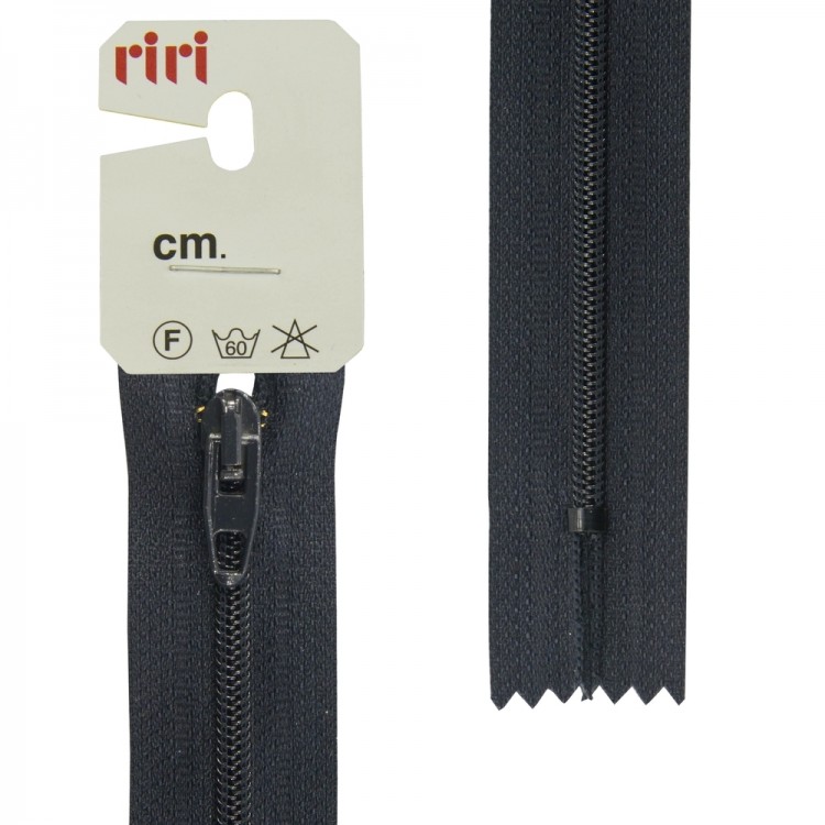 Riri 2518376/18/2653 Молния спираль, неразъемная, 4 мм, 18 см, иссиня-черный