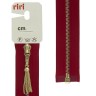Riri 3003948/60/2407 Молния металлическая, разъемная, 4 мм, 60 см, красный