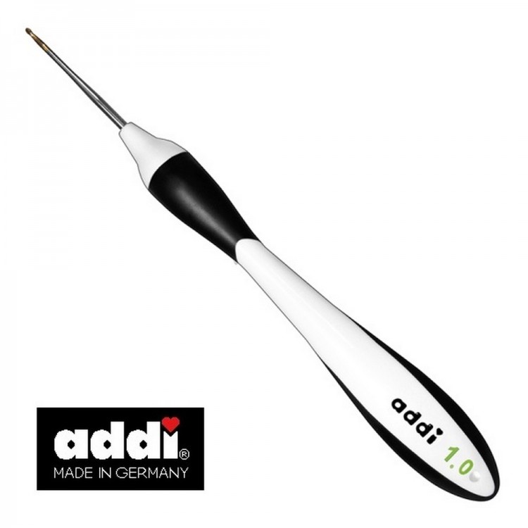 Addi 145-7 Крючок вязальный с эргономичной ручкой AddiSwing 16см