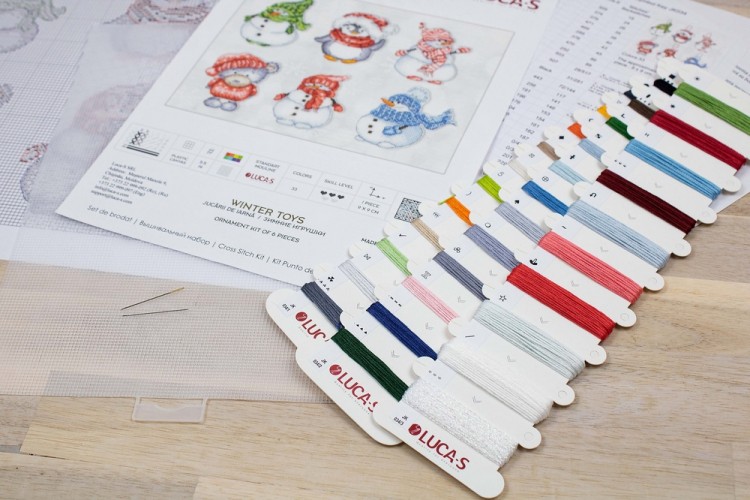 Набор для вышивания Luca-S JK034 Зимние игрушки