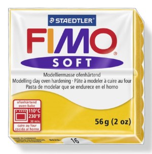 Fimo 8020-16 Полимерная глина Soft жёлтая