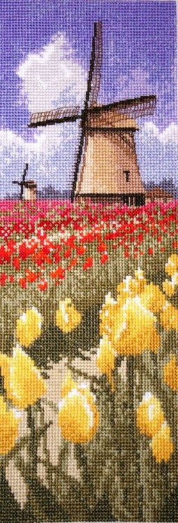 Набор для вышивания Heritage JCTF587E Tulip Fields (Поля тюльпанов)