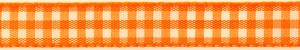 SAFISA 469-11мм-61 Лента с рисунком клетка, ширина 11 мм, цвет 61 - оранжевый