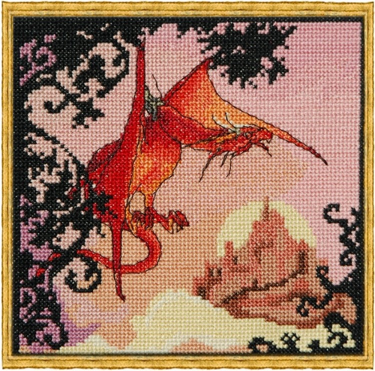 Набор для вышивания Nimue 121-B002 K Dragon Rouge (Красный дракон)