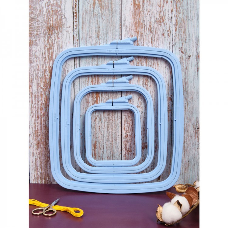 Nurge mix Пяльцы пластиковые квадратные с винтом