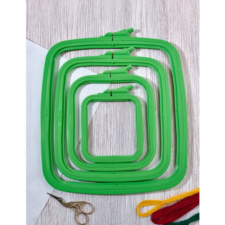 Nurge mix Пяльцы пластиковые квадратные с винтом