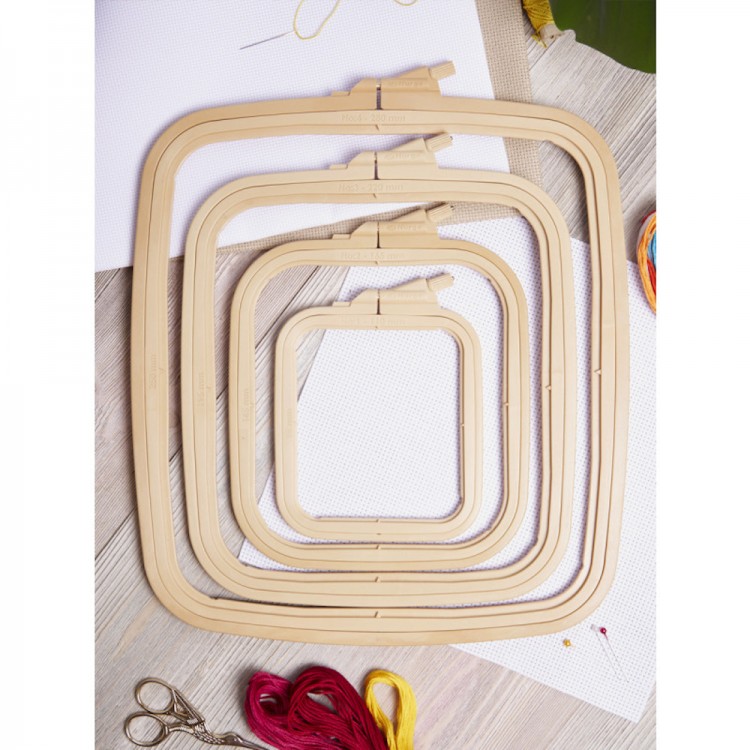 Nurge mix Пяльцы пластиковые квадратные с винтом