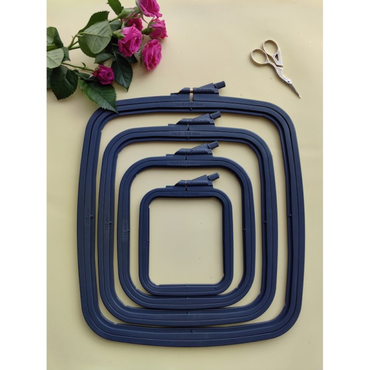 Nurge mix Пяльцы пластиковые квадратные с винтом